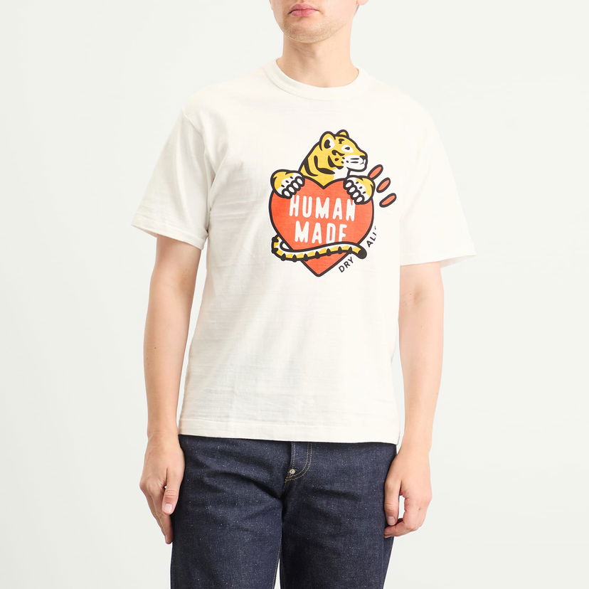 Majica Human Made Human Made Tiger Heart Graphic T-Shirt, Size Large Bela | HM30TE007-WHT