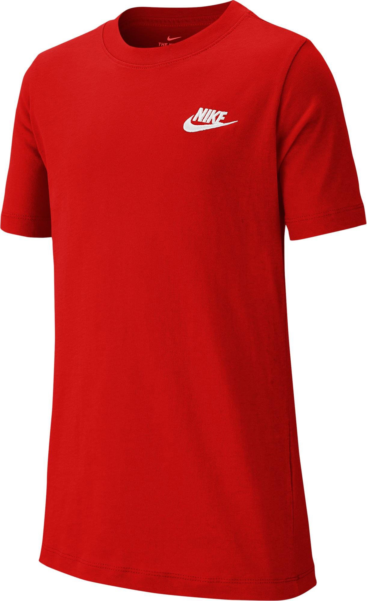 Majica Nike NSW Futura Embroidered T-Shirt Rdeča | ar5254-657, 0
