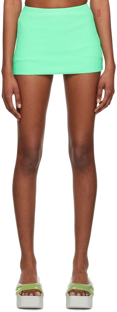 Krila Alexander Wang Textured Jacquard Miniskirt Zelena | 4CC2238038, 0