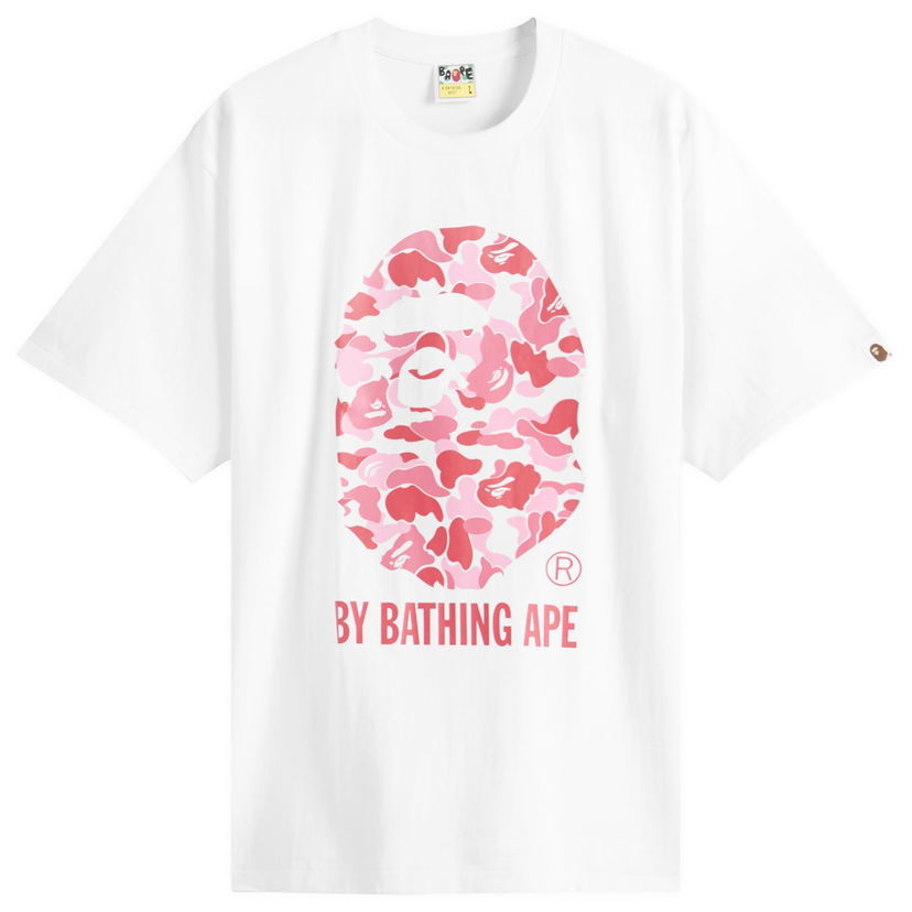 Majica BAPE A Bathing Ape ABC Camo T-Shirt, Size Large Bela | 001TEL301007M-WPK