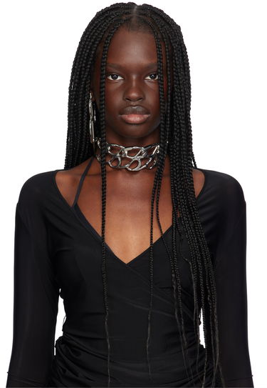 Ogrlica Blumarine Chain Choker With Abstract Pendant Kovinski | A422W275A, 1