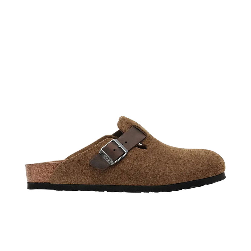 Superge in čevlji Birkenstock Birkenstock Boston Suede Clogs Rjava | 1030667.DarkTea