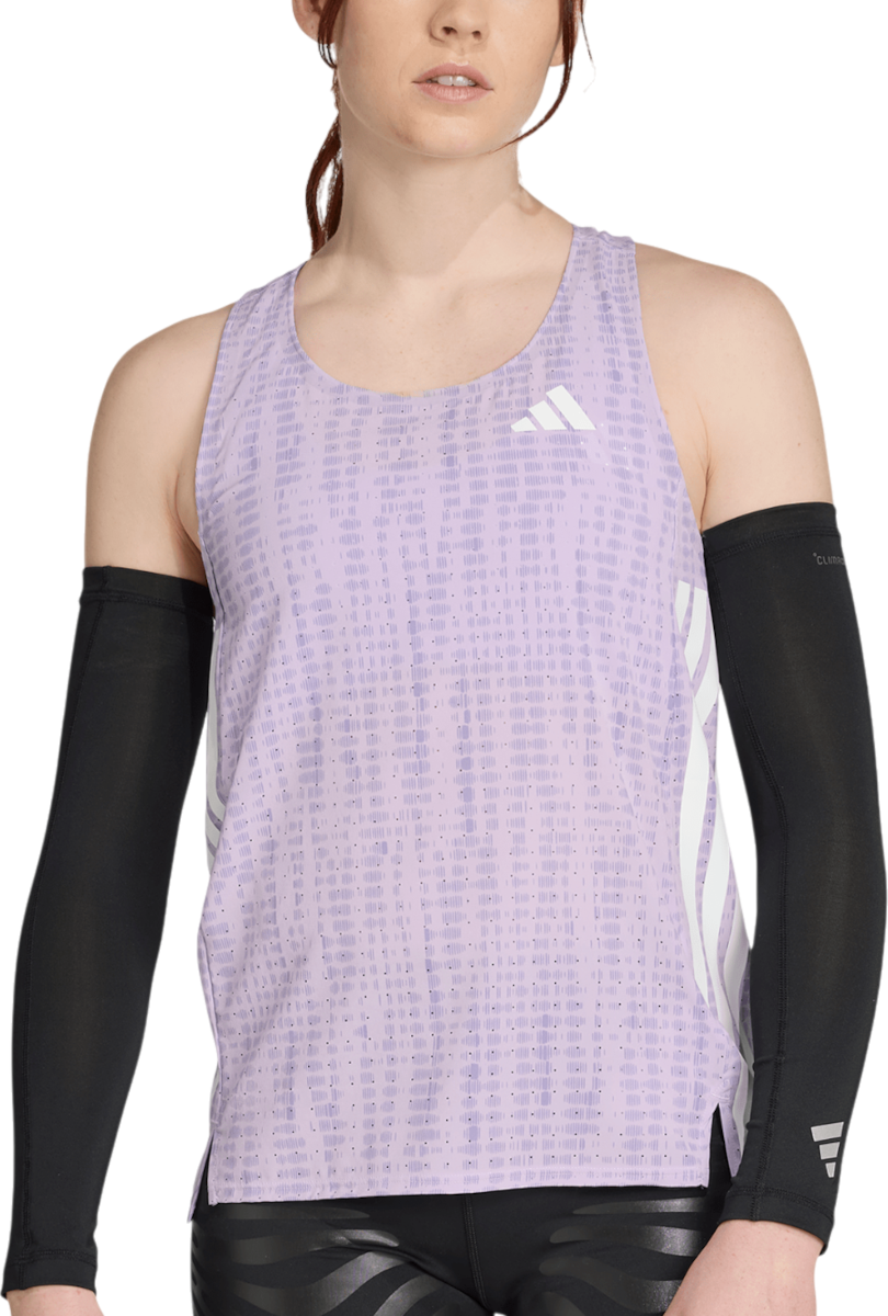 Majica brez rokavov adidas Originals Adizero Running Tank Top Lila | jv7157