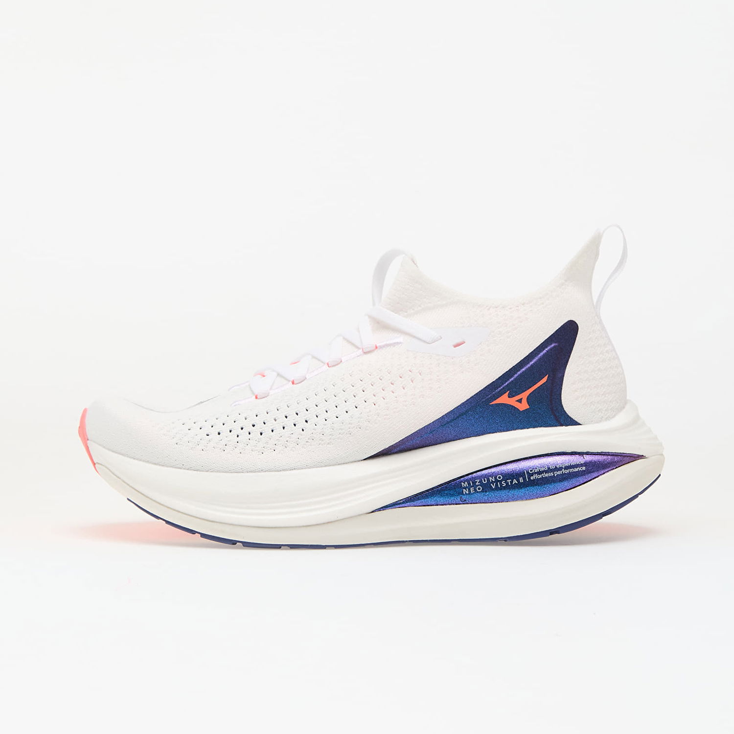 Superge in čevlji Mizuno Neo Vista 2 W White/ Striking Coral/ Iris Bloo Bela | J1GD253421, 0