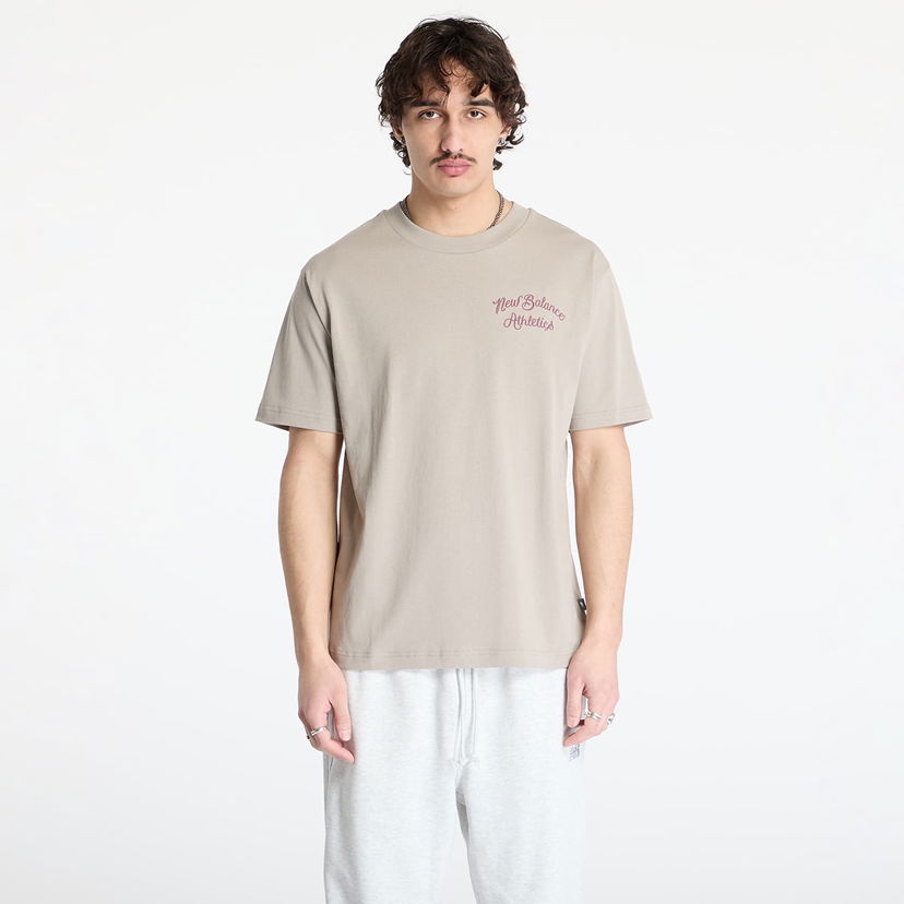Majica New Balance New Balance Athletics Relaxed League T-Shirt Bež | MT43556ADS
