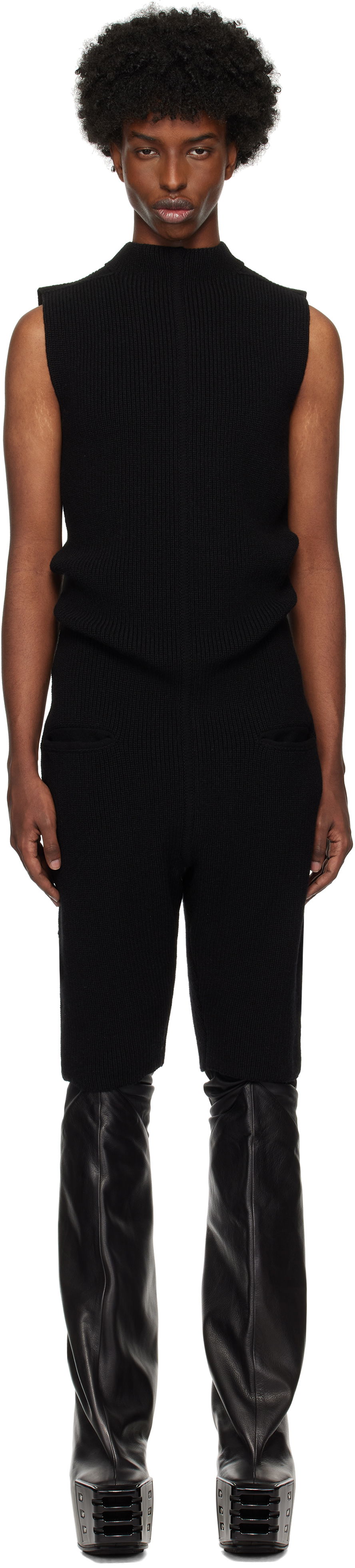 Kombinezon Rick Owens Headon Jumpsuit Črna | RR02D6683 KWV, 0