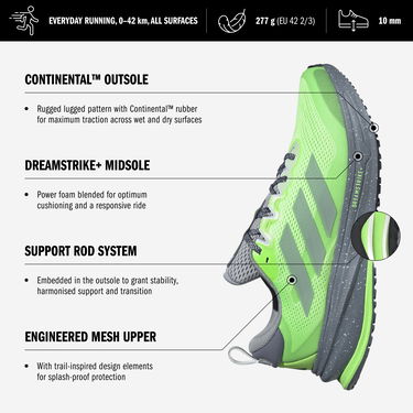 Superge in čevlji adidas Performance SUPERNOVA RISE ATR Zelena | jp7755, 5