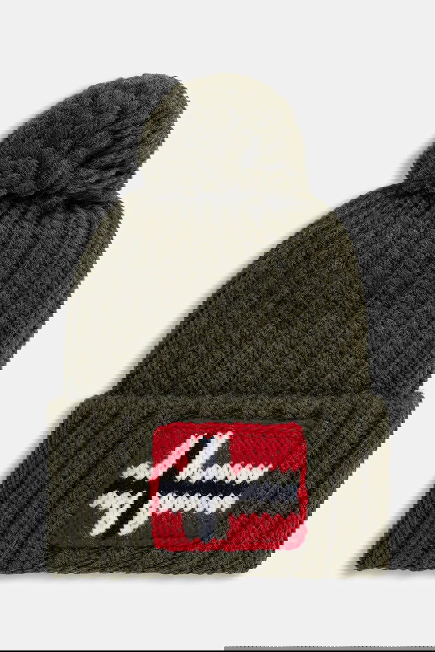 Beanie Napapijri Napapijri Semiury 5 Wool Blend Beanie Zelena | NP0A4GKBG0A1, 0