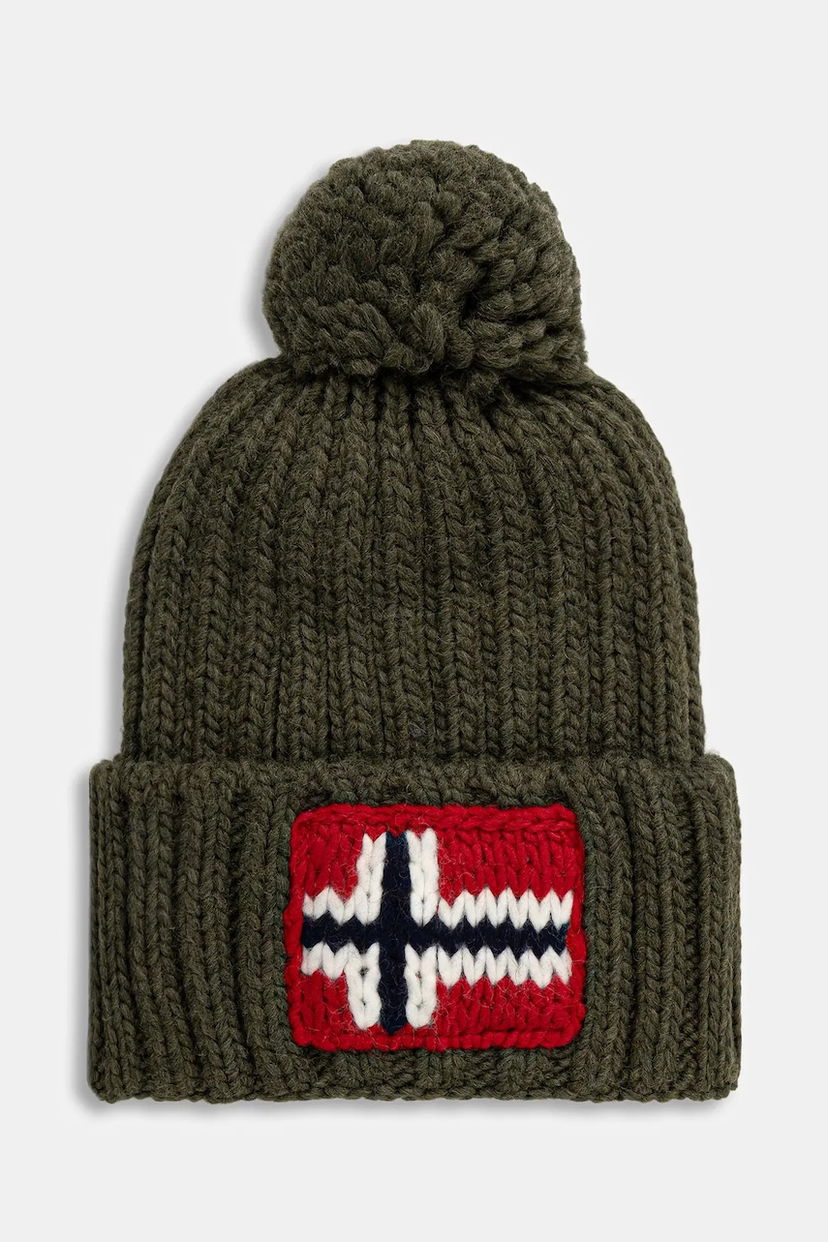 Beanie Napapijri Napapijri Semiury 5 Wool Blend Beanie Zelena | NP0A4GKBG0A1