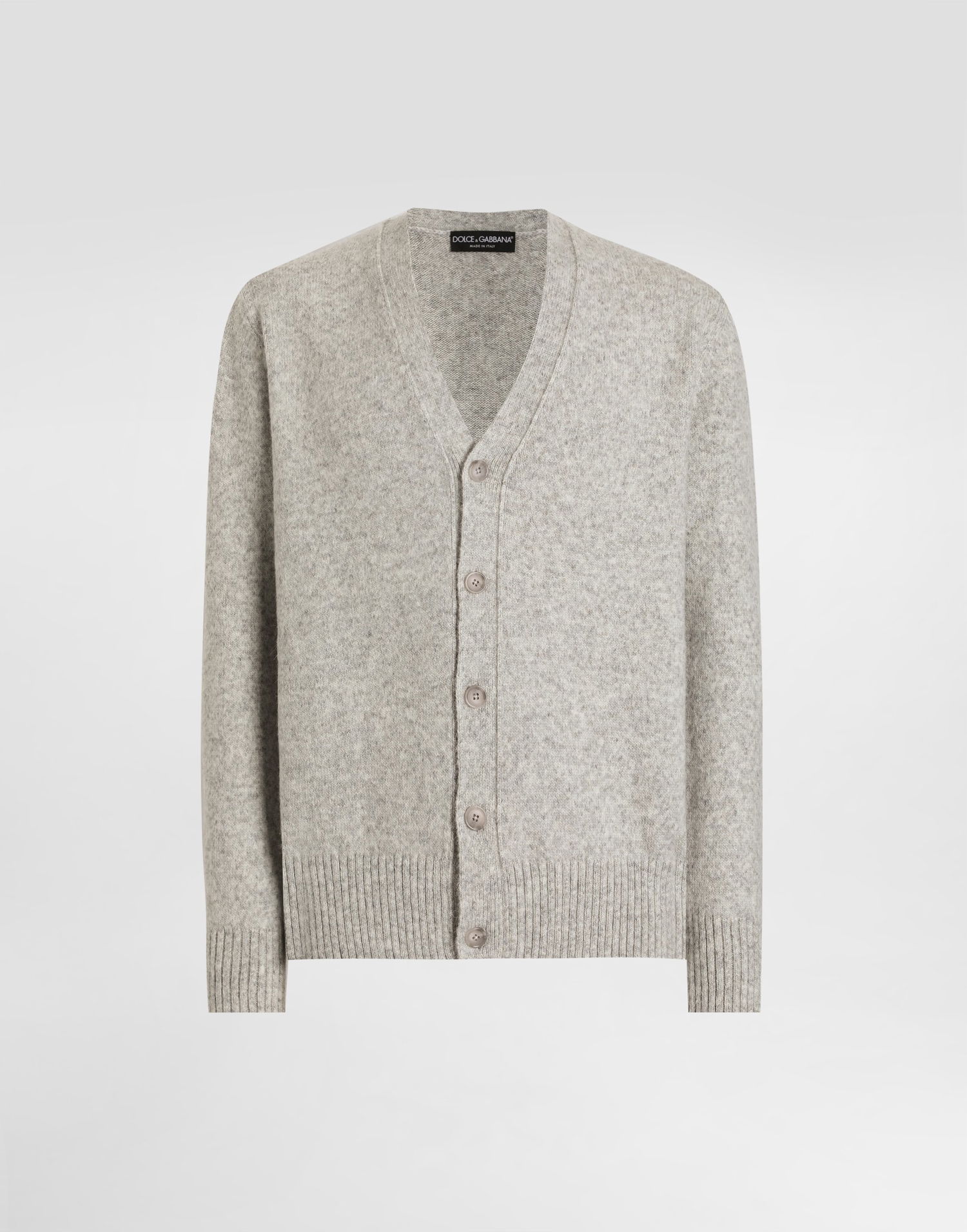 Pleteni pulover Dolce & Gabbana Dolce & Gabbana Buttoned Cardigan Siva | GXV76TJFMIMN0038, 0