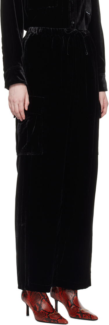 Cargo hlače Alexander Wang Drawstring Cargo Pants Črna | 4CC4234387, 1