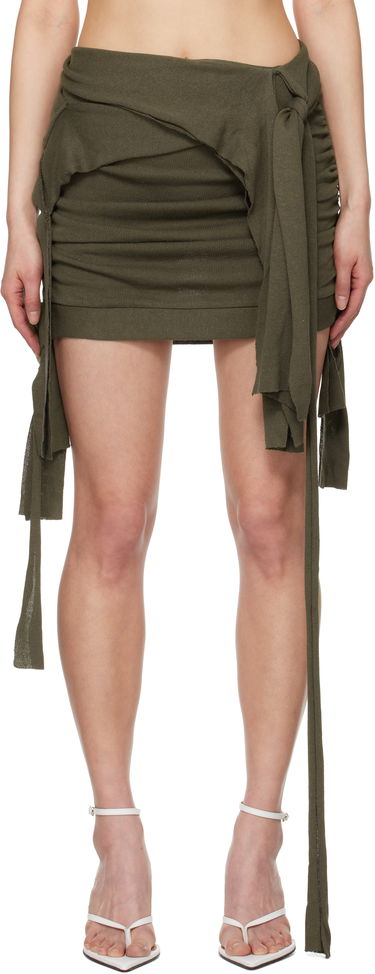 Krila Ottolinger Ottolinger Drape Lounge Miniskirt Zelena | 10530020601, 0