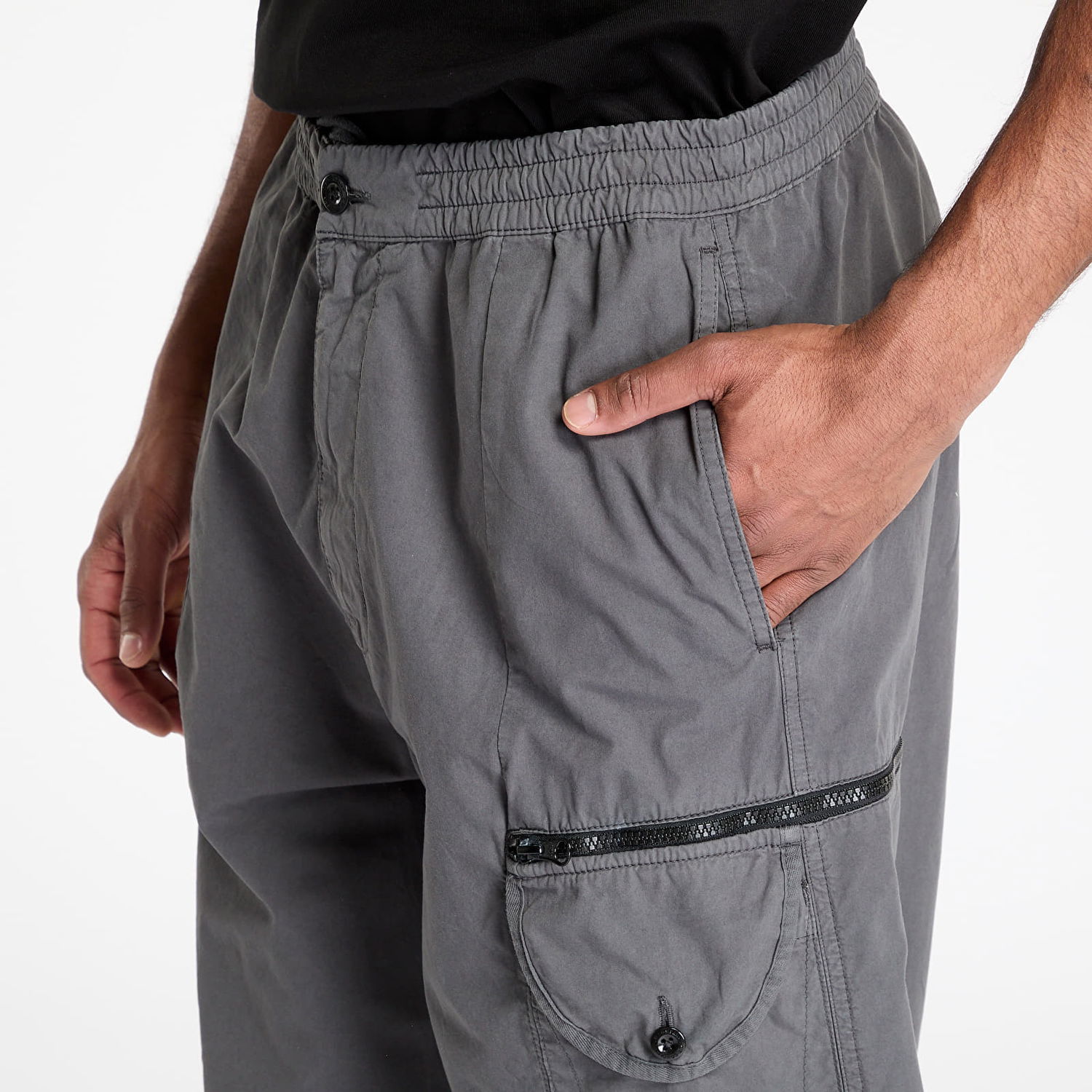 Cargo hlače C.P. Company C.P. Company Microreps Boxy Cargo Lens Pants Siva | 18CMPA094A006475G-935, 1