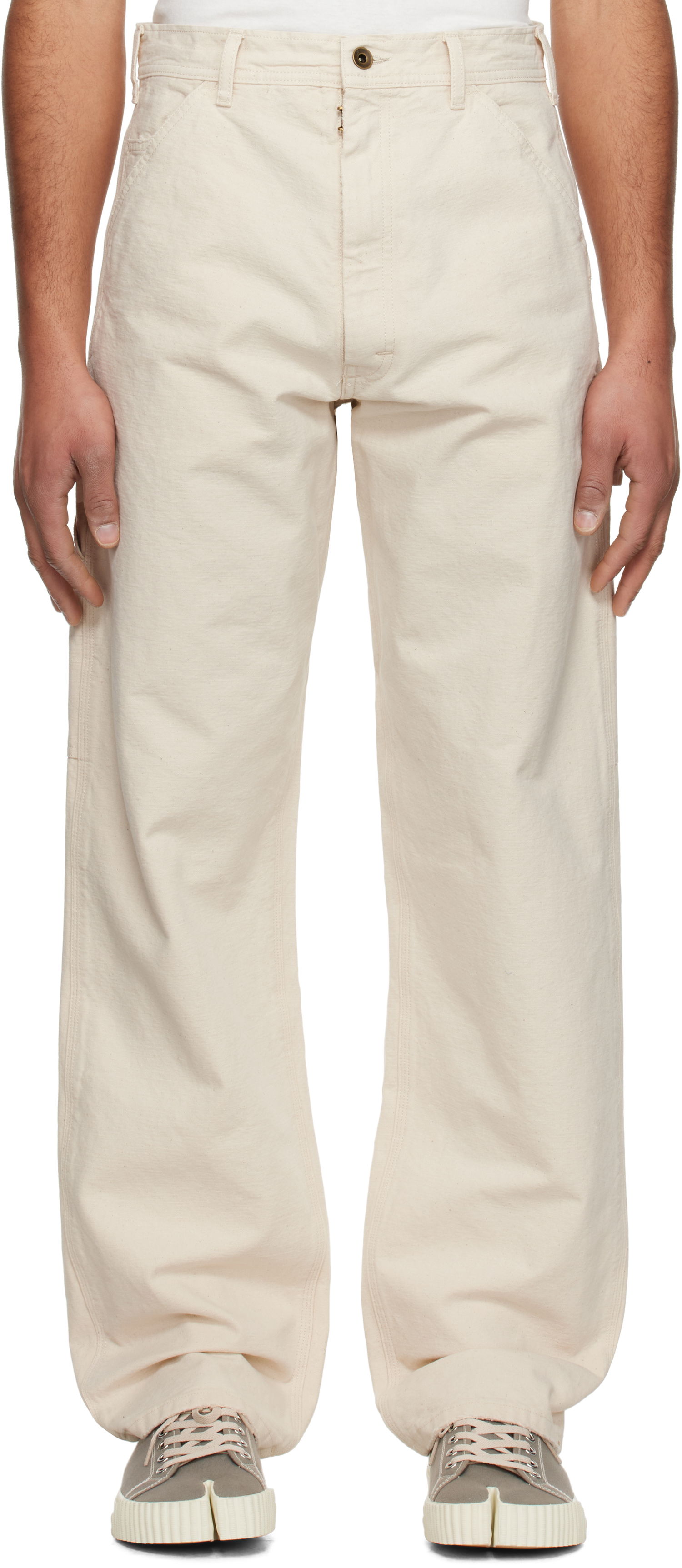 Cargo hlače Maison Margiela Maison Margiela Five-Pocket Jeans Bež | S50LA0235 M35261, 0