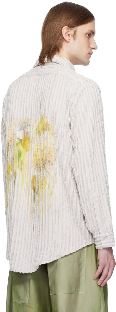Srajce Collina Strada Collina Strada Flower Drip Convention Shirt Bela | XX3690, 2