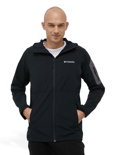 Vetrovka Columbia Tall Heights Hooded Softshell Črna | 1975591