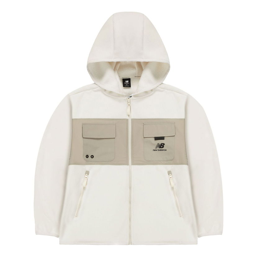 Pulover New Balance Men's Hooded Polar Fleece Jacket Bela | AMJ13382-MSU