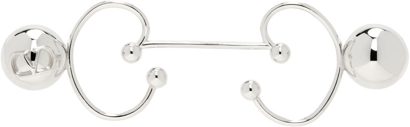 Prstan Valentino Valentino Logo Piercing Ring Kovinski | 6Y0J0T29MET172