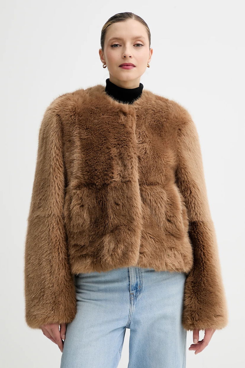 Plašči STAND STUDIO Halle Faux Fur Coat Rjava | 62267.9416