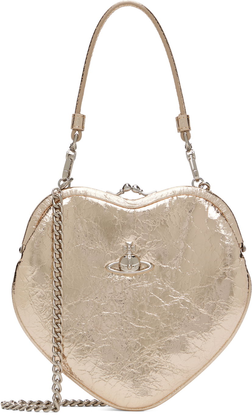 Torbica Vivienne Westwood Vivienne Westwood Belle Heart Frame Bag Kovinski | 4B01000CW-L00AC-