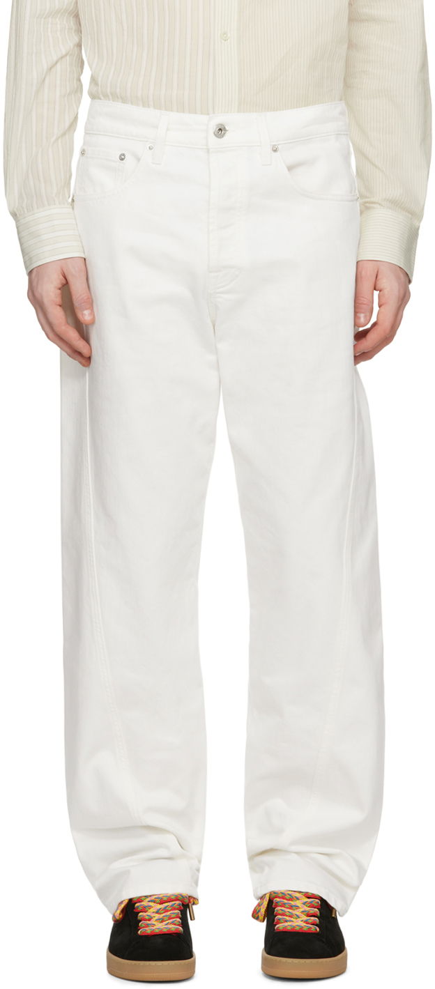 Kavbojke LANVIN Twisted Jeans Bela | RM-TR0051-D076-P24