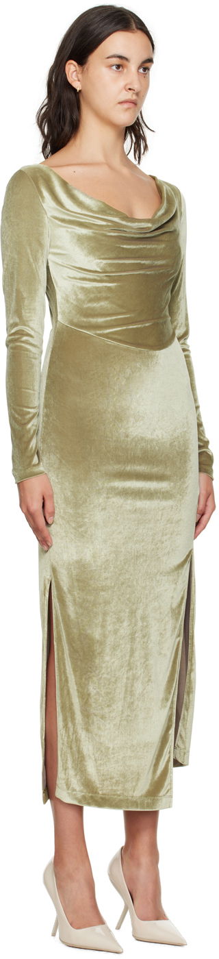 Obleke Helmut Lang Helmut Lang Asymmetrical Maxi Dress Zelena | N07HW601, 1
