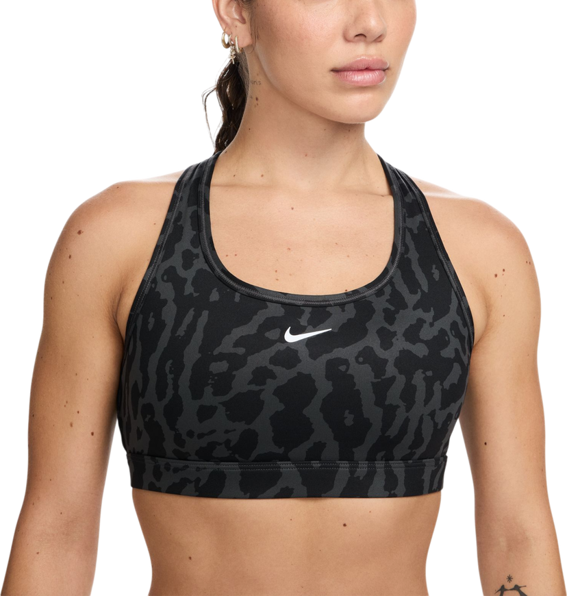 Modrček Nike Nike Swoosh Medium Support Sports Bra Črna | ib5886-010