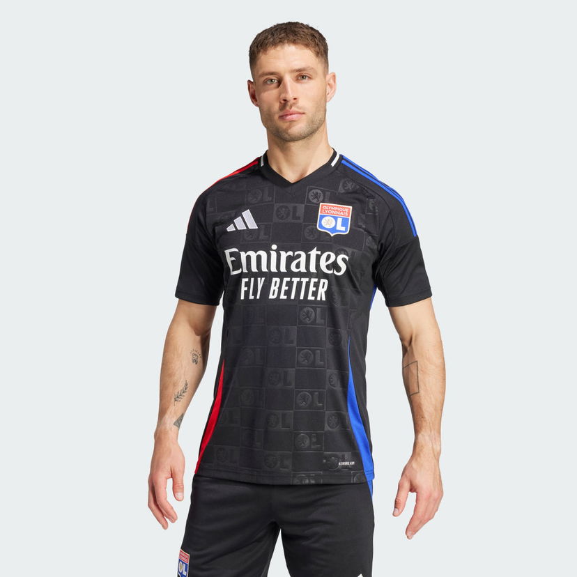 Dres adidas Performance Olympique Lyonnais 24/25 Away Kit Črna | IT6512