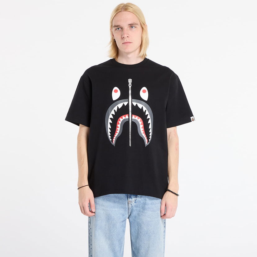 Majica BAPE Shark T-Shirt Črna | 001TEL801003MBLK