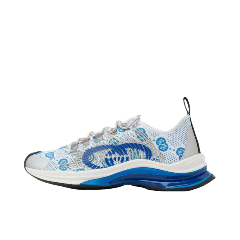 Superge in čevlji Gucci Monogram Sneakers Blue White Modra | 680900 USN10 8485