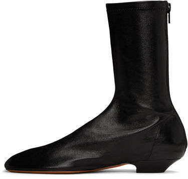 Superge in čevlji Khaite Khaite Apollo Flat Ankle Boots Črna | F1082-836, 2