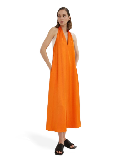 Obleke Samsoe Samsoe Cille Dress Oranžna | F23200191
