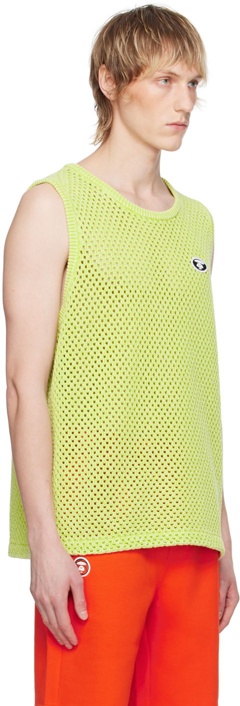 Majica brez rokavov AAPE by A Bathing Ape AAPE by A Bathing Ape Patch Knit Tank Top Zelena | AAPKNMB305XXMGRL, 1