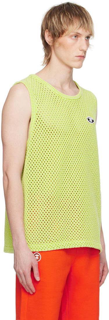 Majica brez rokavov AAPE by A Bathing Ape AAPE by A Bathing Ape Patch Knit Tank Top Zelena | AAPKNMB305XXMGRL, 1