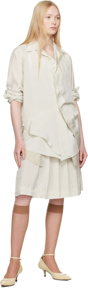 Srajce Maison Margiela Maison Margiela Dropped Hem Shirt Bela | S51DT0020 S76632, 3