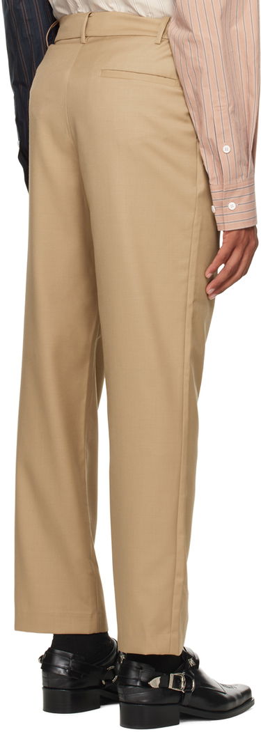 Hlače Feng Chen Wang Feng Chen Wang Pleated Trousers Bež | FMF14TR28, 2