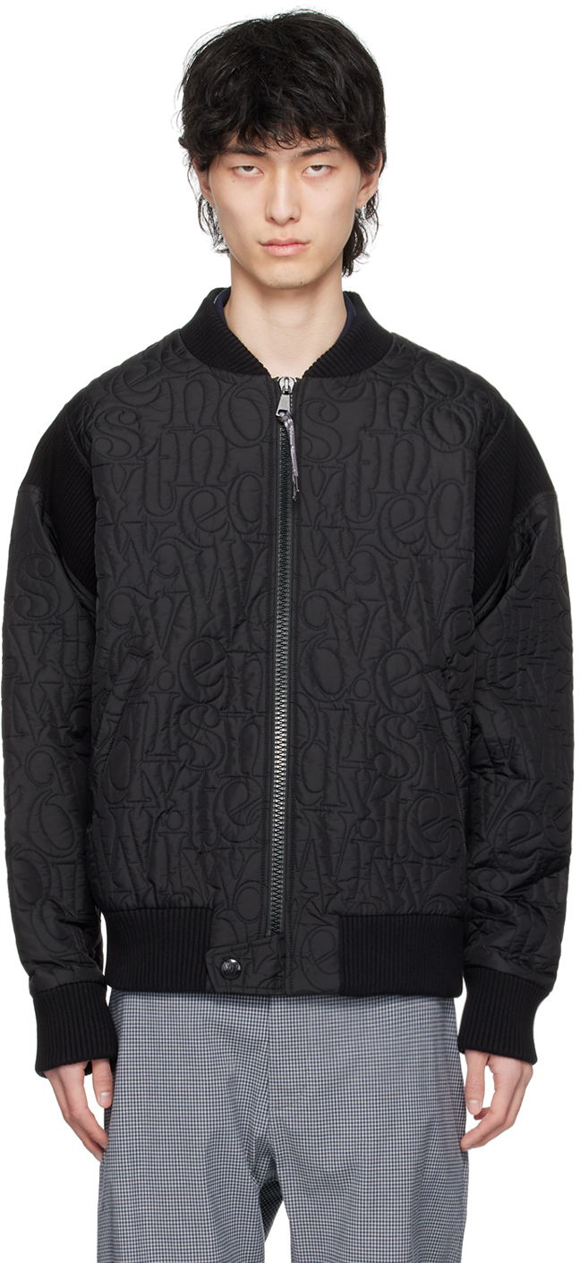 Bomber jakna Vivienne Westwood Stripped Cyclist Black Bomber Jacket Črna | 33040009-W00PS-PI