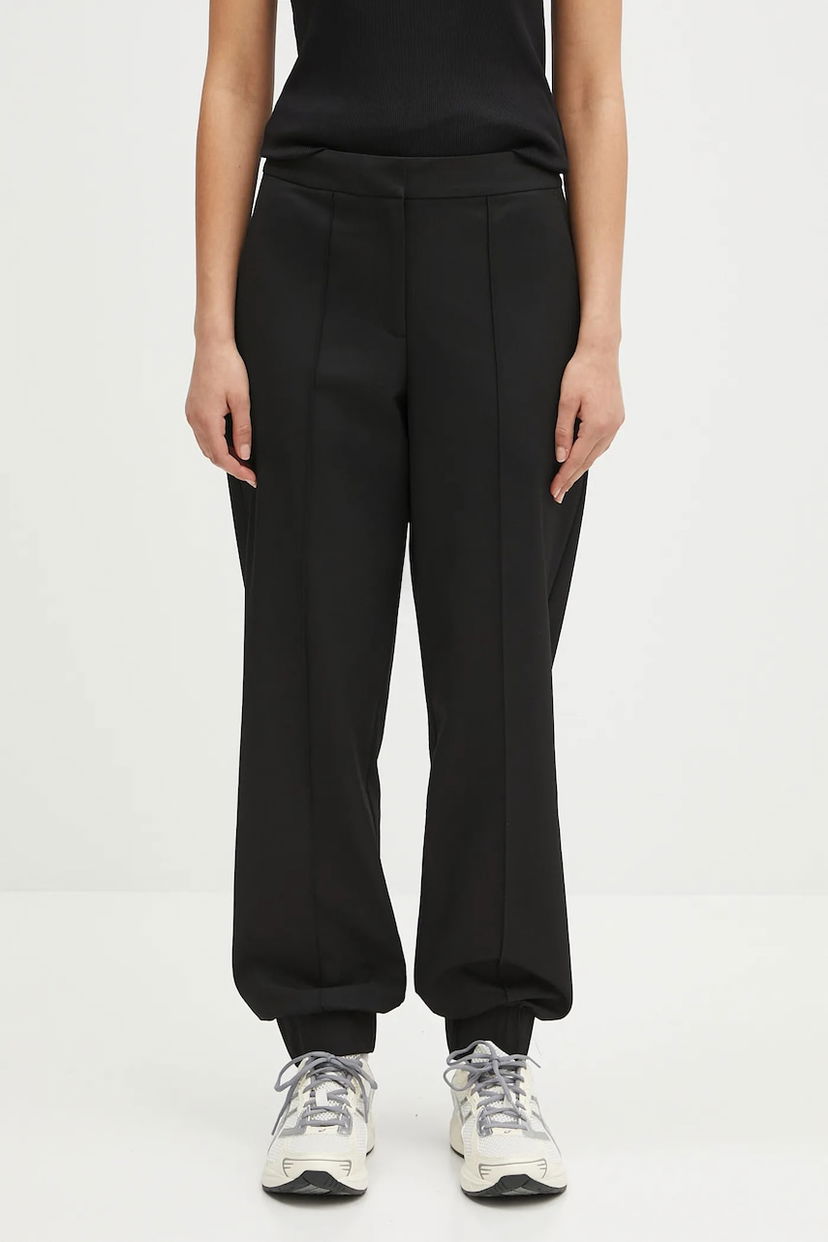 Hlače Samsoe Samsoe Samsoe Samsoe Saneem High Waist Pants Črna | F25100156