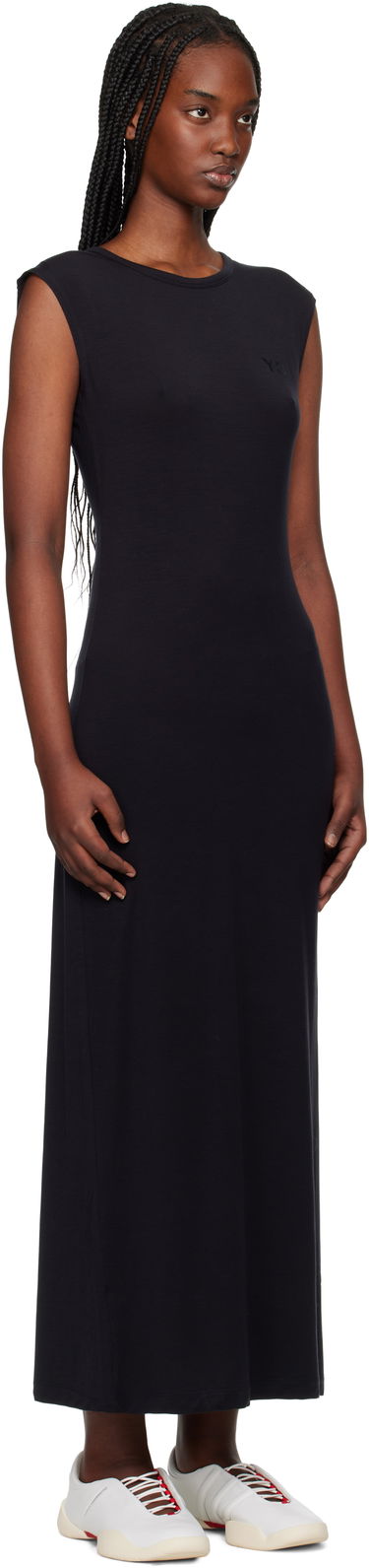 Obleke Y-3 Y-3 Open Back Midi Dress Črna | JD1479, 1