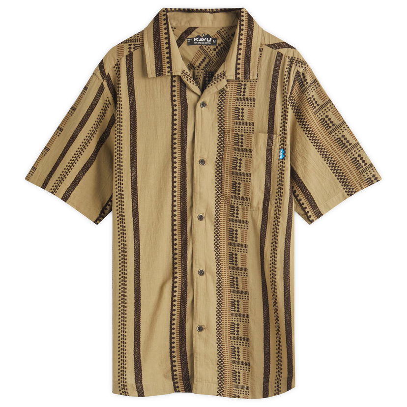 Srajce KAVU Castaway Camp Collar Vacation Shirt Rjava | 5263-2601
