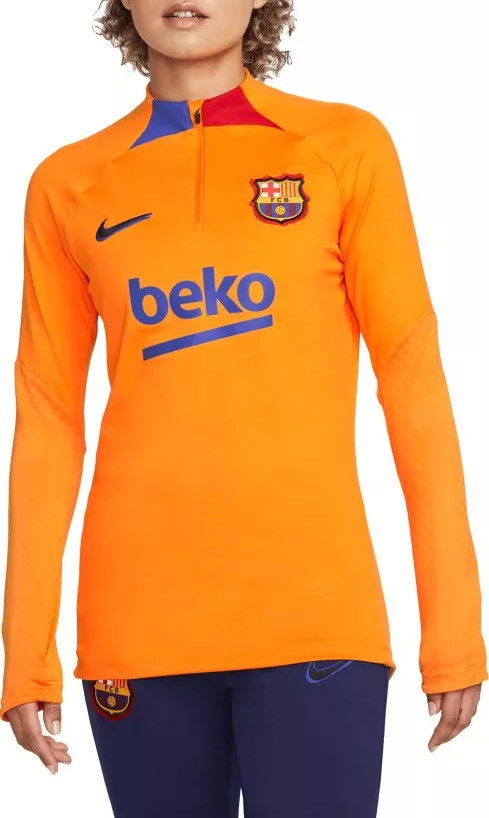 Dres Nike FC Barcelona Strike Women's Soccer Drill Top Oranžna | dc0735-837