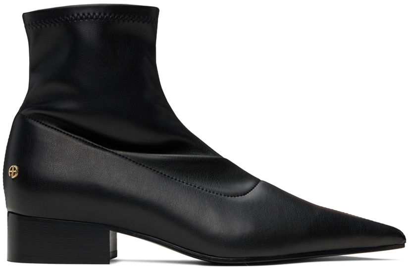 Oblačila Anine Bing ANINE BING Hilda Flat Ankle Boots Črna | A-14-1209-000