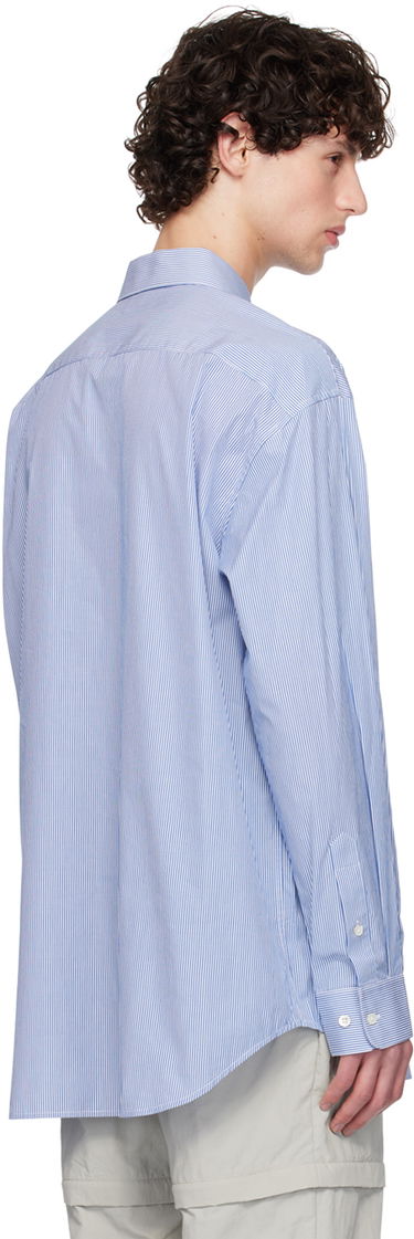 Srajce Helmut Lang Helmut Lang Oversized Striped Shirt Modra | O05HM599, 2