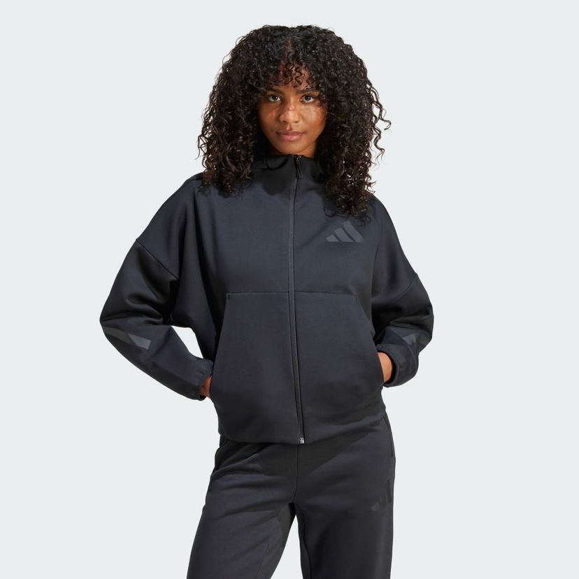 Pulover adidas Performance Z.N.E. Full-Zip Črna | JE7848