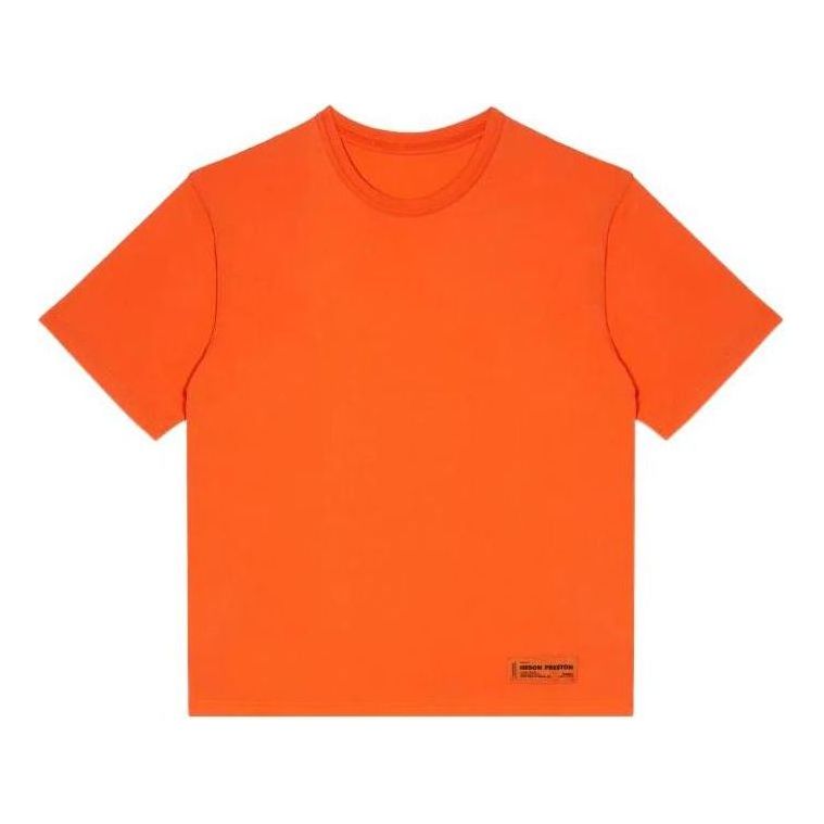 Majica HERON PRESTON HERON PRESTON Logo Recycled T-Shirt Oranžna | HMAA025C99JER0012200