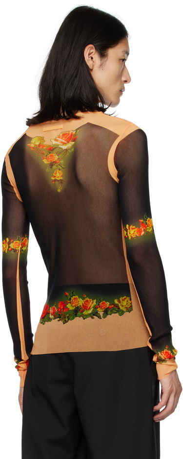 Majica Jean Paul Gaultier Gaultier Fleurs Long Sleeve T-Shirt Oranžna | 23/12-U-TO062-T525-6800, 2