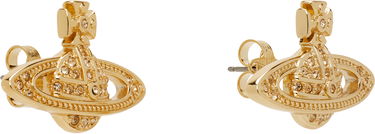 Uhani Vivienne Westwood Mini Bas Relief Earrings Bež | 62020033-02R121-CN, 2