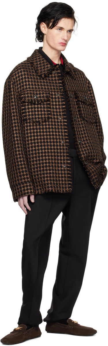 Hlače Versace Formal Mohair-Blend Trousers Črna | 1016648_1A11068, 3