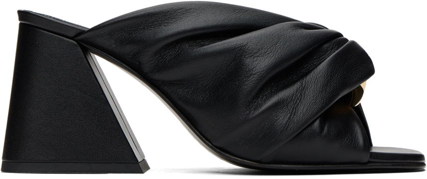 Superge in čevlji JW Anderson Chain Twist Mules Črna | ANW40231A, 0