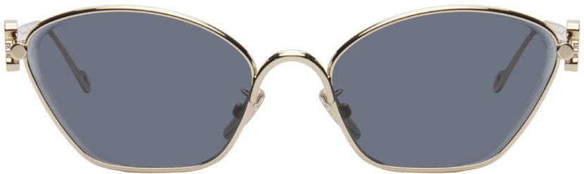 Sončna očala Loewe Gold Anagram Hexagonal Sunglasses Črna | LW40115U 192337181177